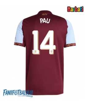 Aston Villa Pau Torres #14 Tricou Fotbal Replică 2025-26 Barbati Acasa
